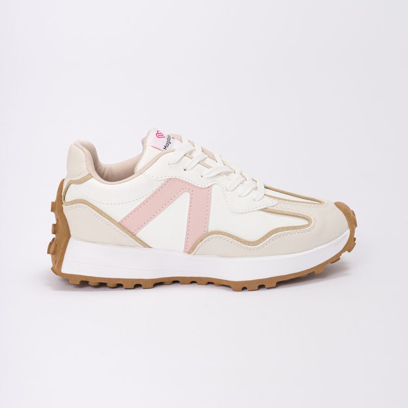 MAGDALENA SHOES - Zapatillas Chunky Vera 867 Blanco-rosa