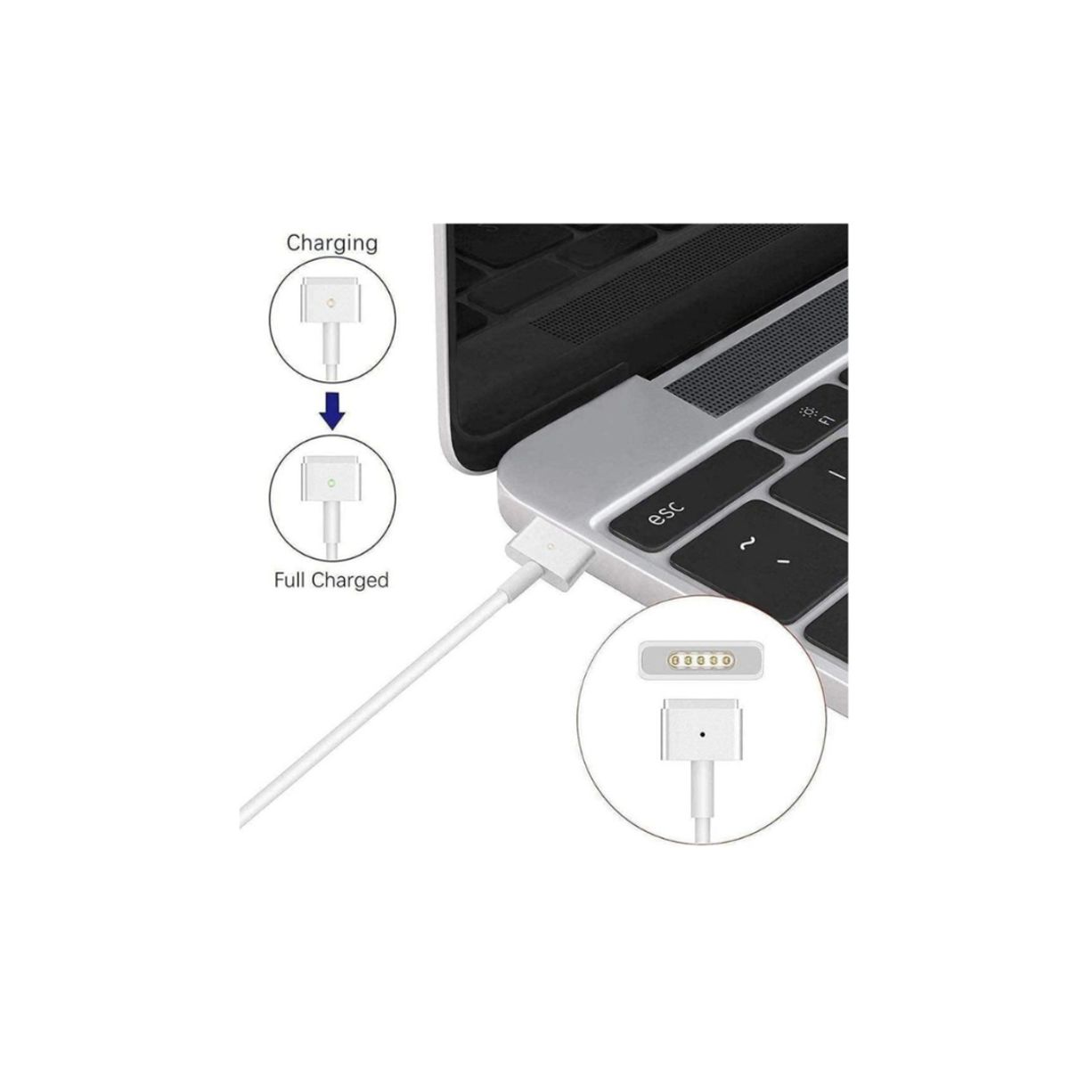 OEM - Cargador para Laptop Macbook,  20V. 4.25A. 85W. MAGSAFE 2