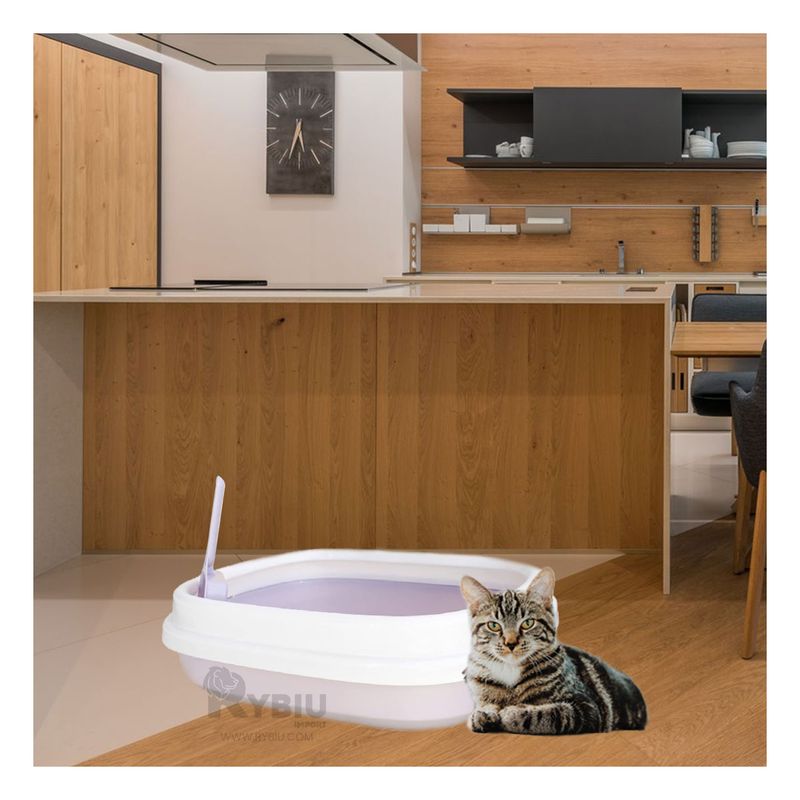 GENERICO - Arenero para Felinos Incluye Pala Cernidora 48x40x125 Lila