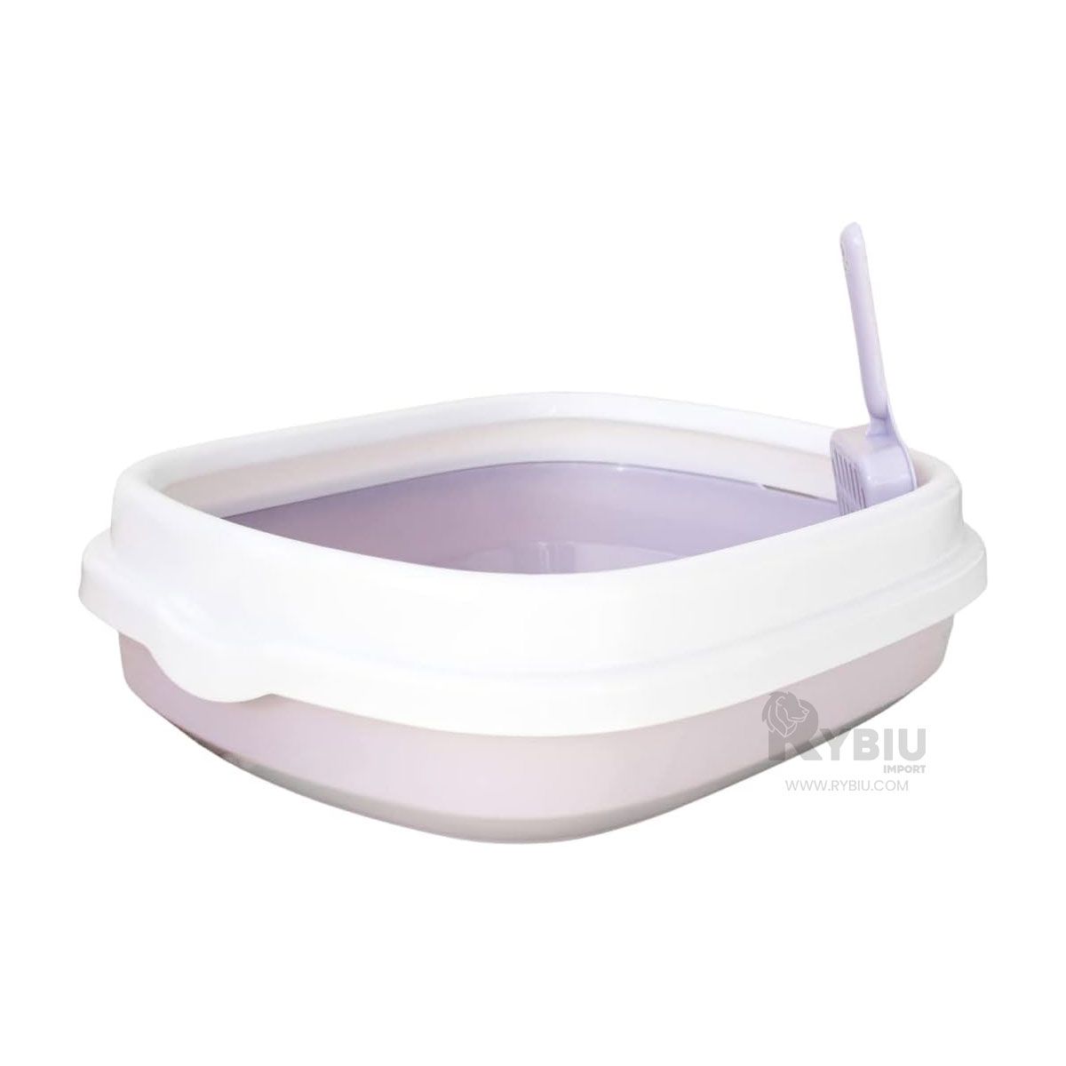 RYBIU IMPORT - Bandeja para Orine de Gato Color Lila Y+Ligas de Regalo