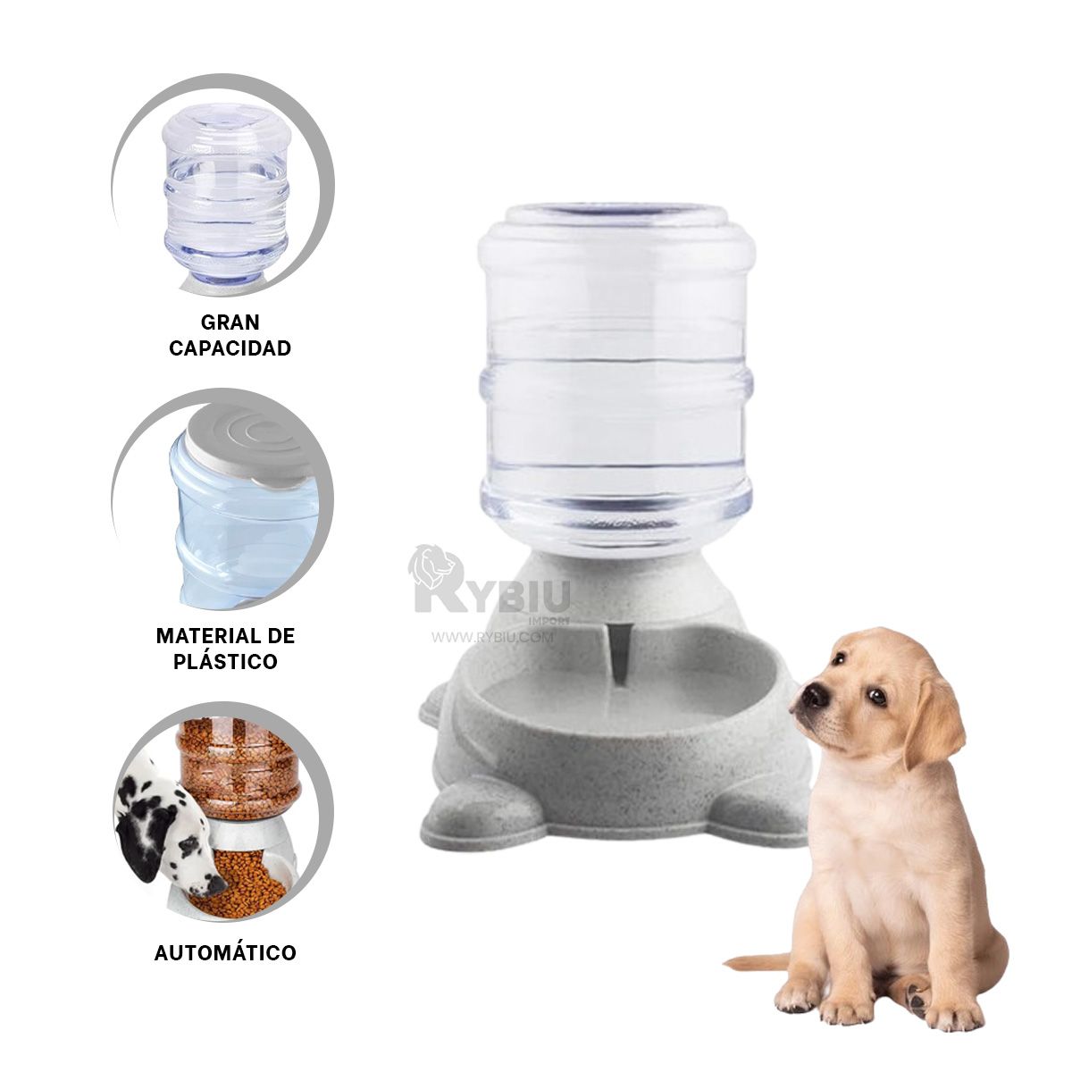 GENERICO - Fuente Inteligente de Comida Pet Plomo Y+Post-it adhesivos