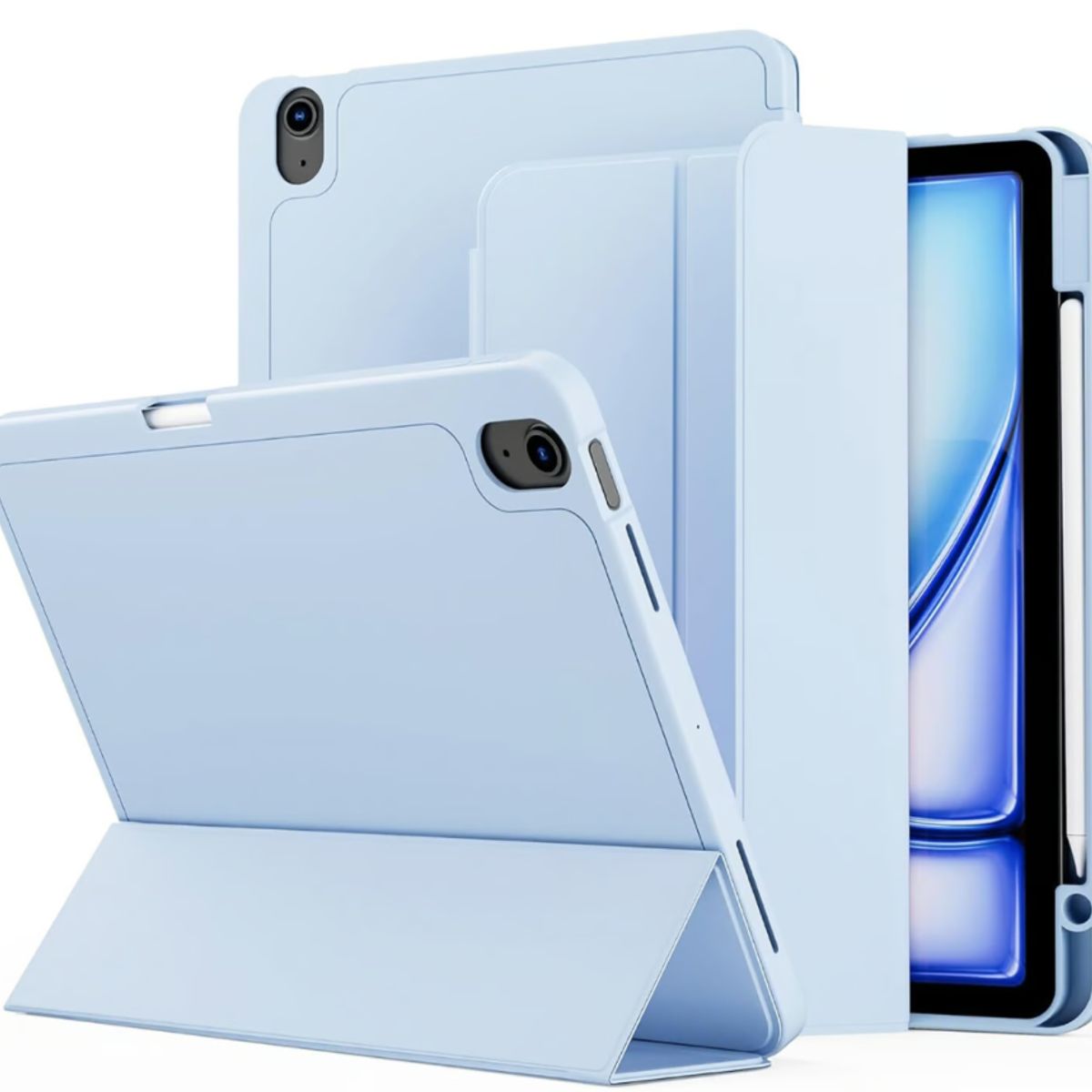 GENERICO - Funda Smart Case Para iPad Air 11 M3 2025  M2 2024 - Celeste