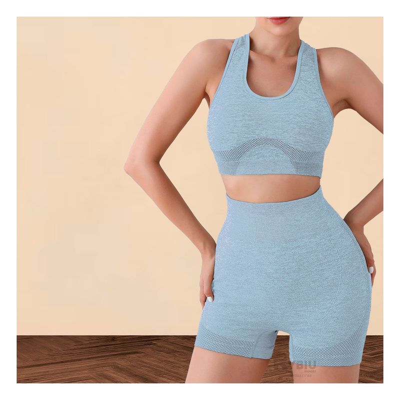 RYBIU IMPORT - Top Transpirable para Rutinas en Celeste Y+Regalo Stickers