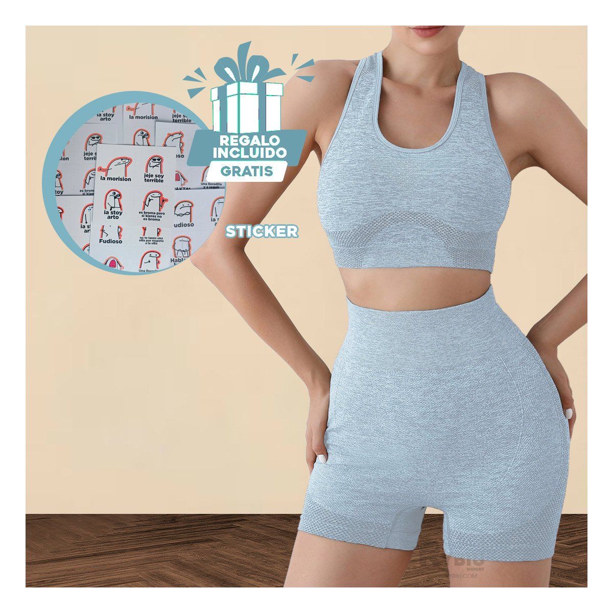 RYBIU IMPORT - Prenda Resistente Flexible en Celeste Y+Regalo Agendita