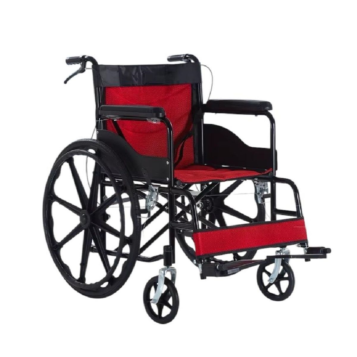 OEM - Silla de Ruedas Standard Plegable ROJA
