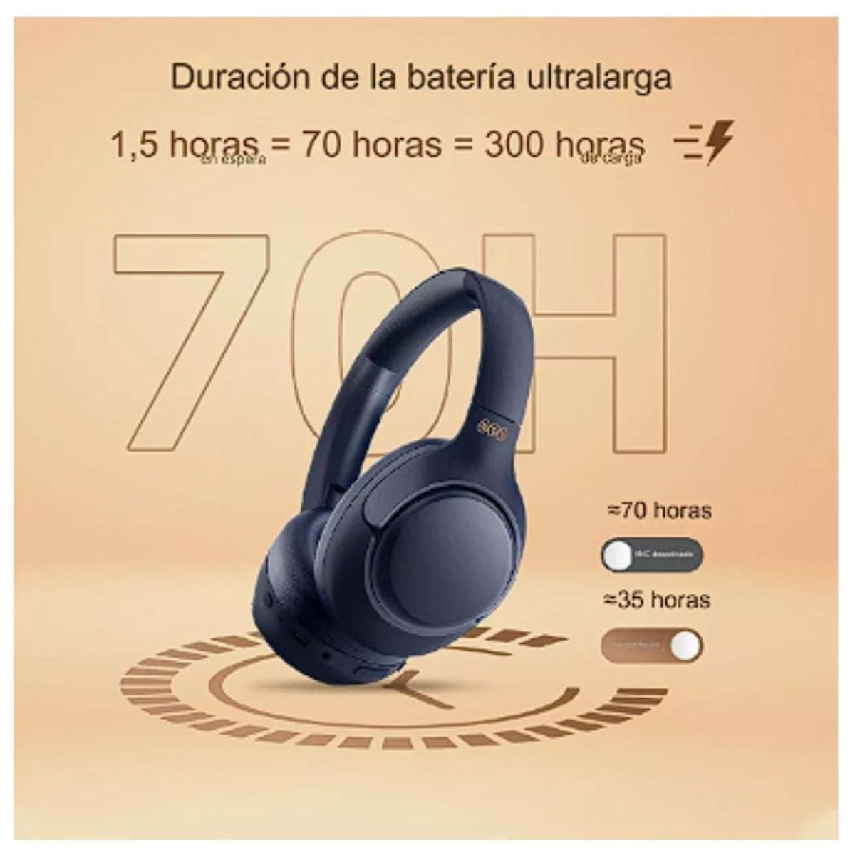 QCY - Audifonos inalambricos QCY H3 Hi-res Negro