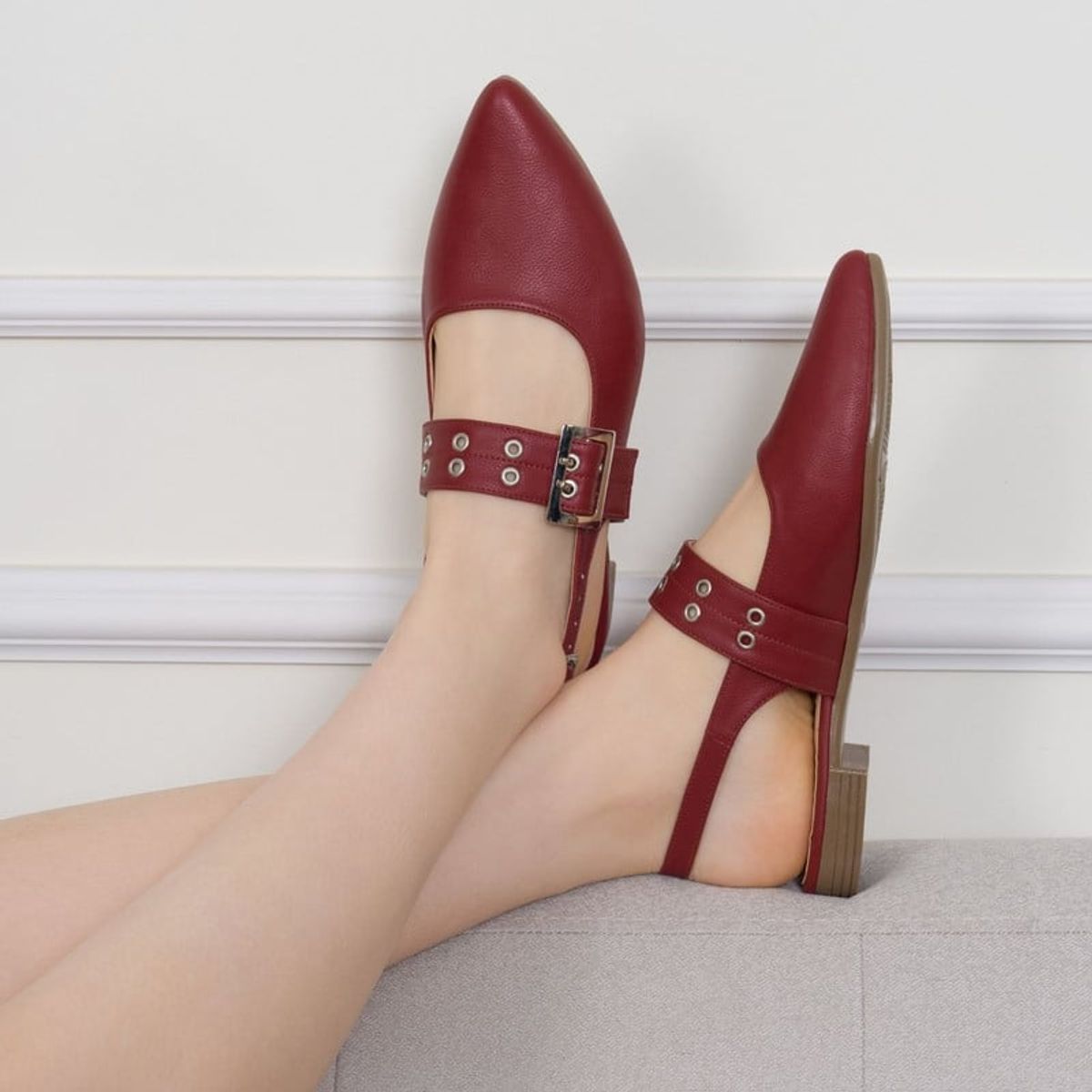 MAGDALENA SHOES - Slingback Scarlett 738 Vino
