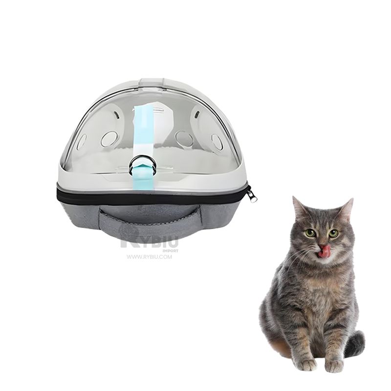 GENERICO - Maleta Ergonomica para Felinos Plomo Y+Gift MiniAgenda