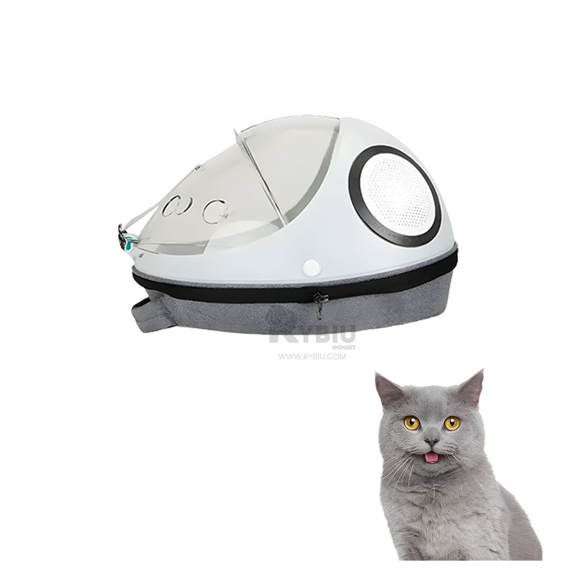 GENERICO - Maleta Viajera para Gatos de Plomo Y+Envoltorio de Regalo