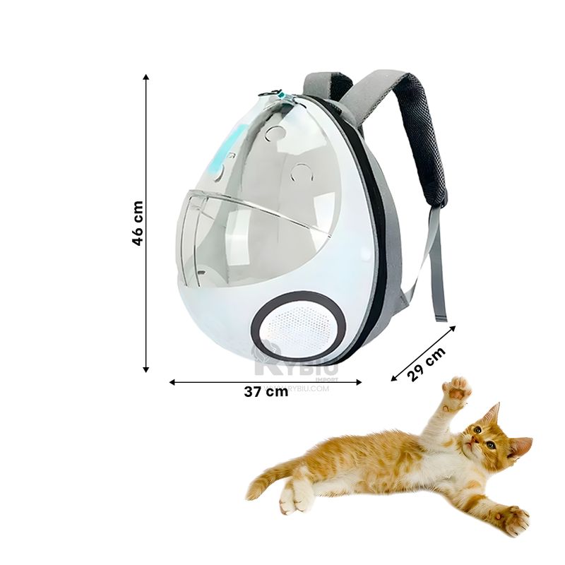 GENERICO - Transportador Pet Cama Huevo en Plomo Y+Ligas de Regalo