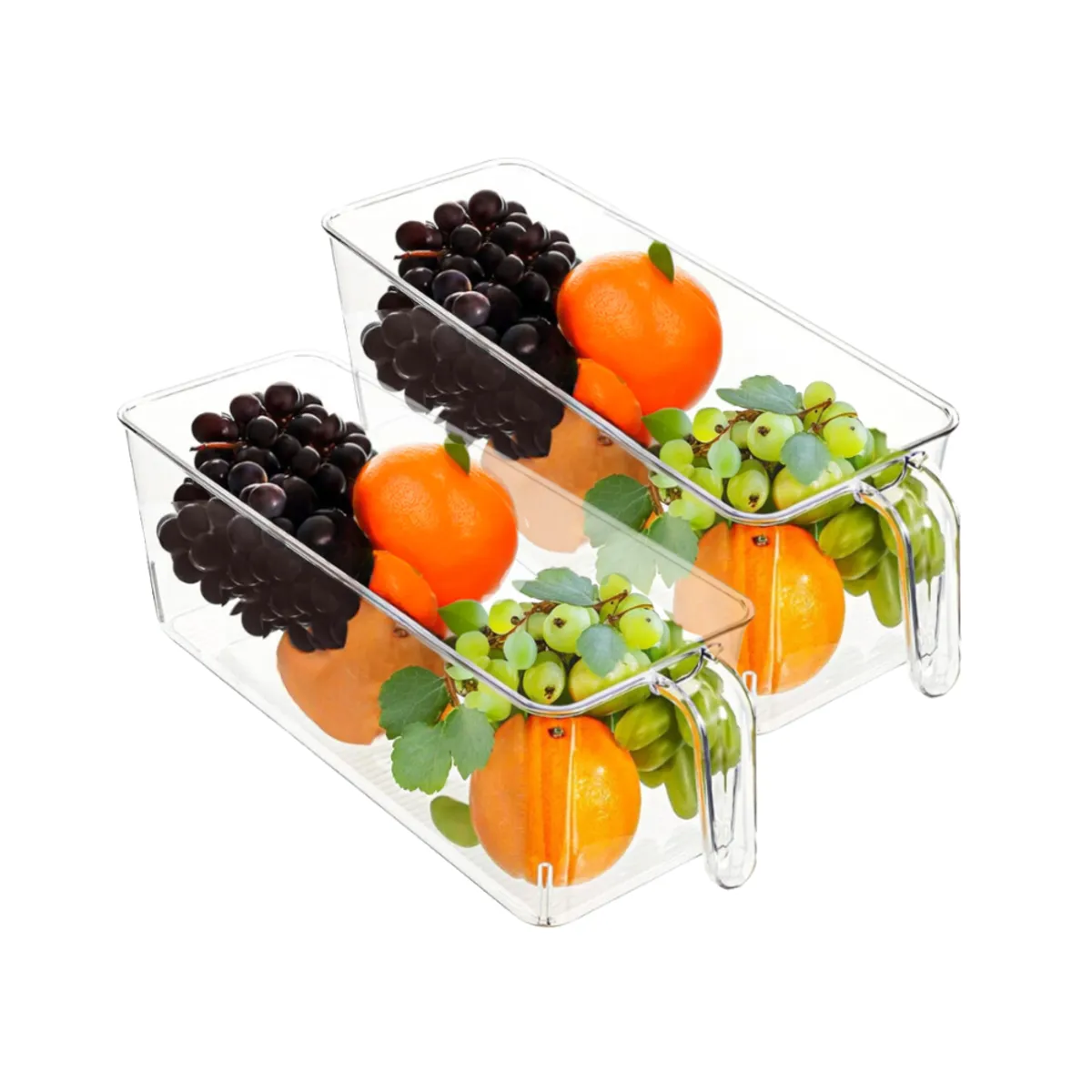 INSPIRA - Set de 2 Organizadores de Refrigerador Multiusos con Asa