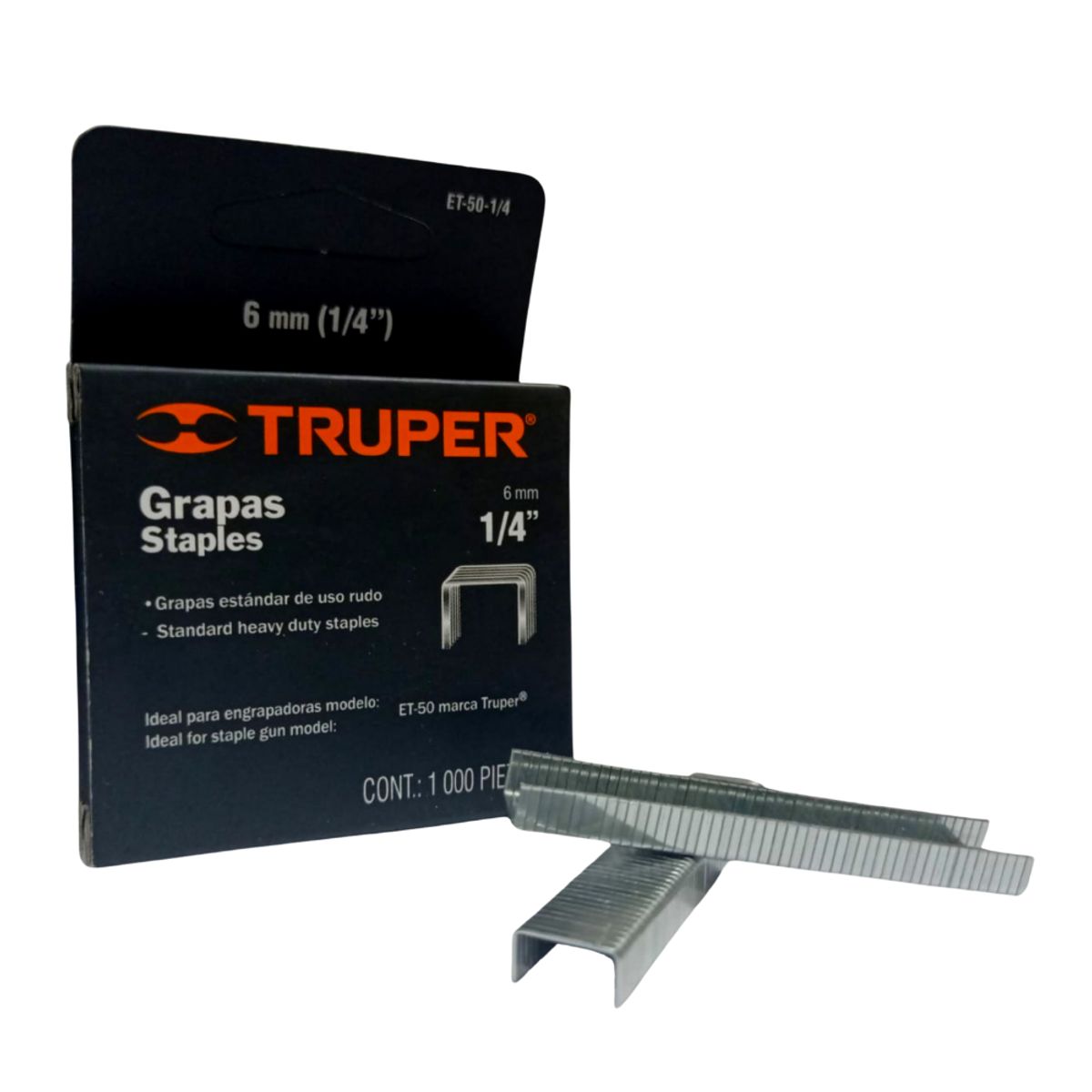 TRUPER - Grapas 14 Truper 60mm Et-50 Tapizar 1000pcs