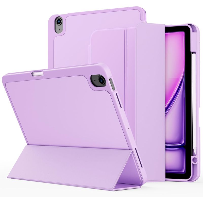 GENERICO - Funda Smart Case Para iPad Air 11" 2024 Chip M2 6ta Generación - LILA