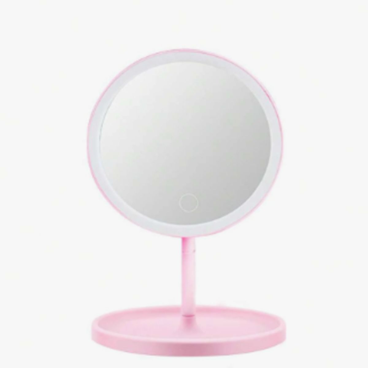 GENERICO - Espejo tocador Led Circular Rosado