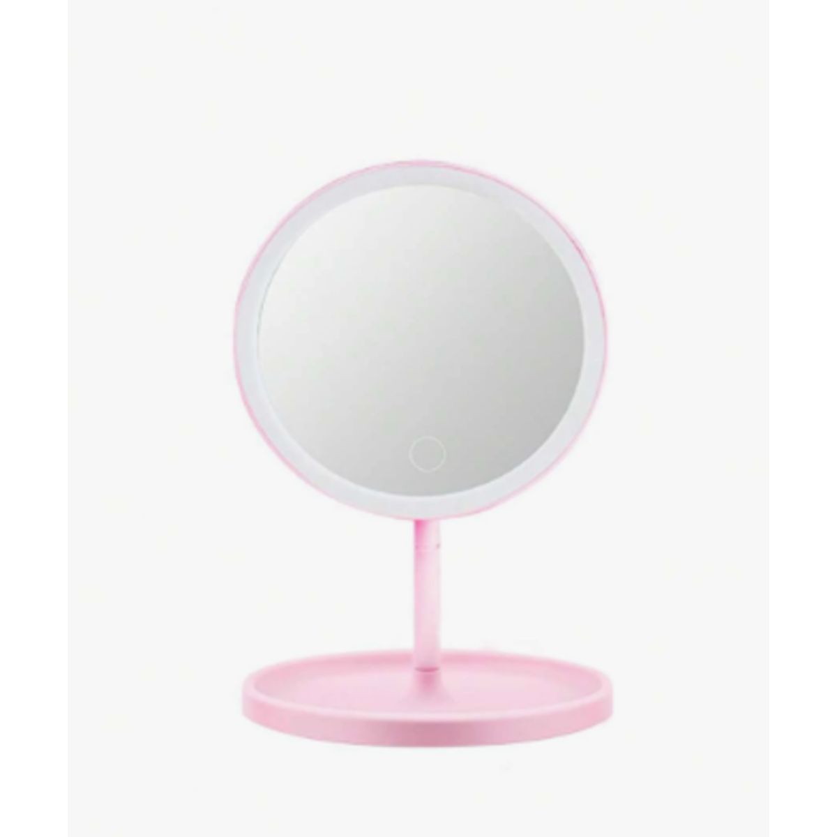 GENERICO - Espejo tocador Led Circular Rosado