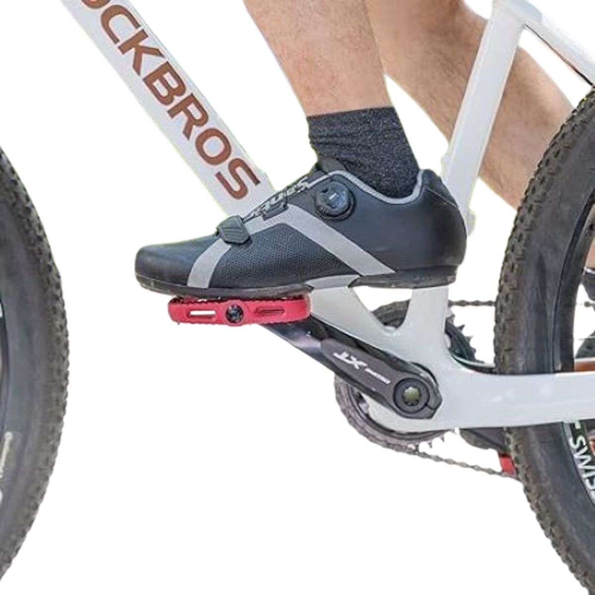 ROCKBROS - Pedales Rockbros de nylon Rojo 2018-12A