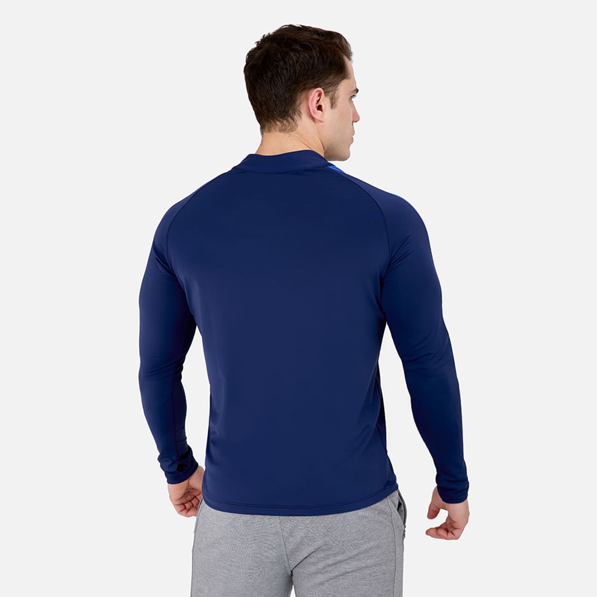 NEW ATHLETIC - Polo Calentador Ml New Athletic Arian Azul Oscuro Hombre