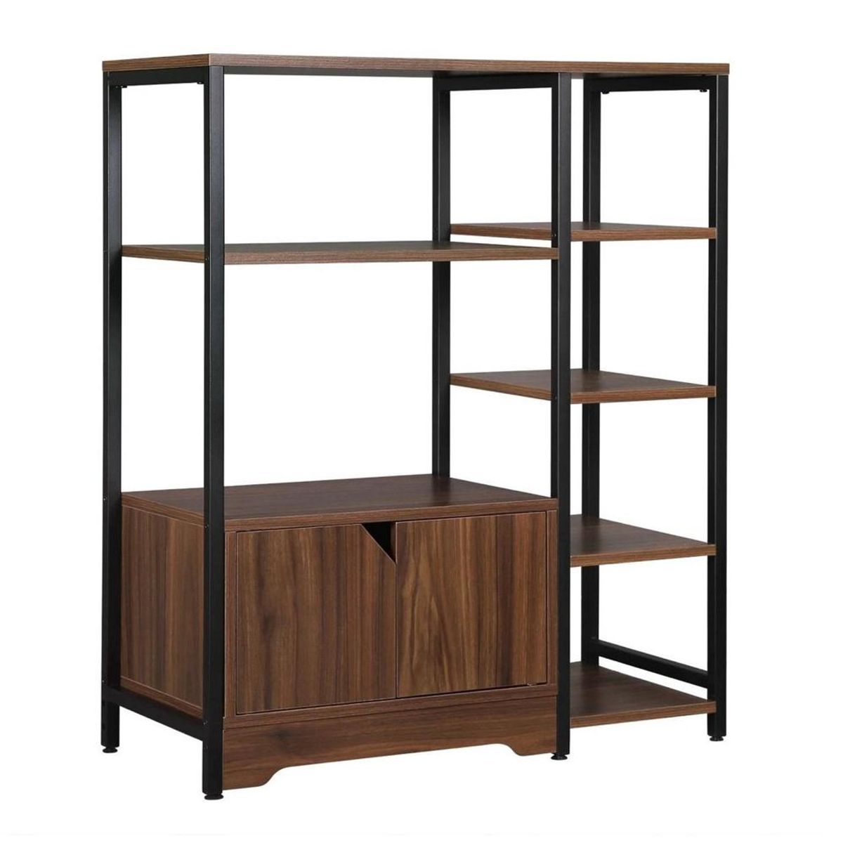 TU MESITA - Estante Industrial TU MESITA Arnold 2 puertas color Marrón