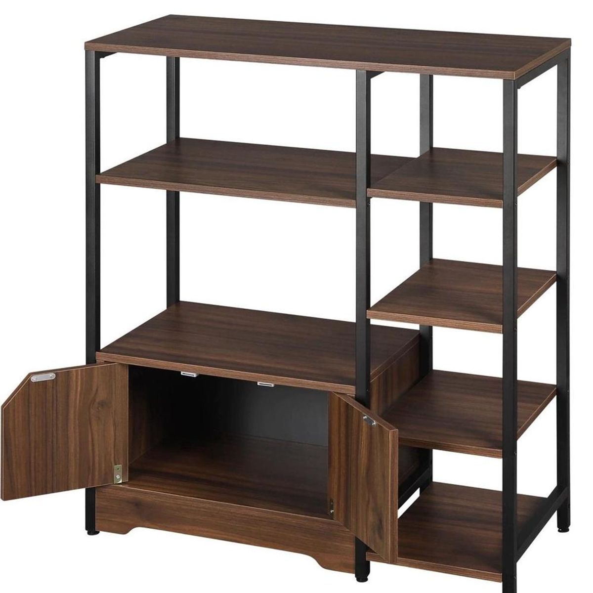 TU MESITA - Estante Industrial TU MESITA Arnold 2 puertas color Marrón