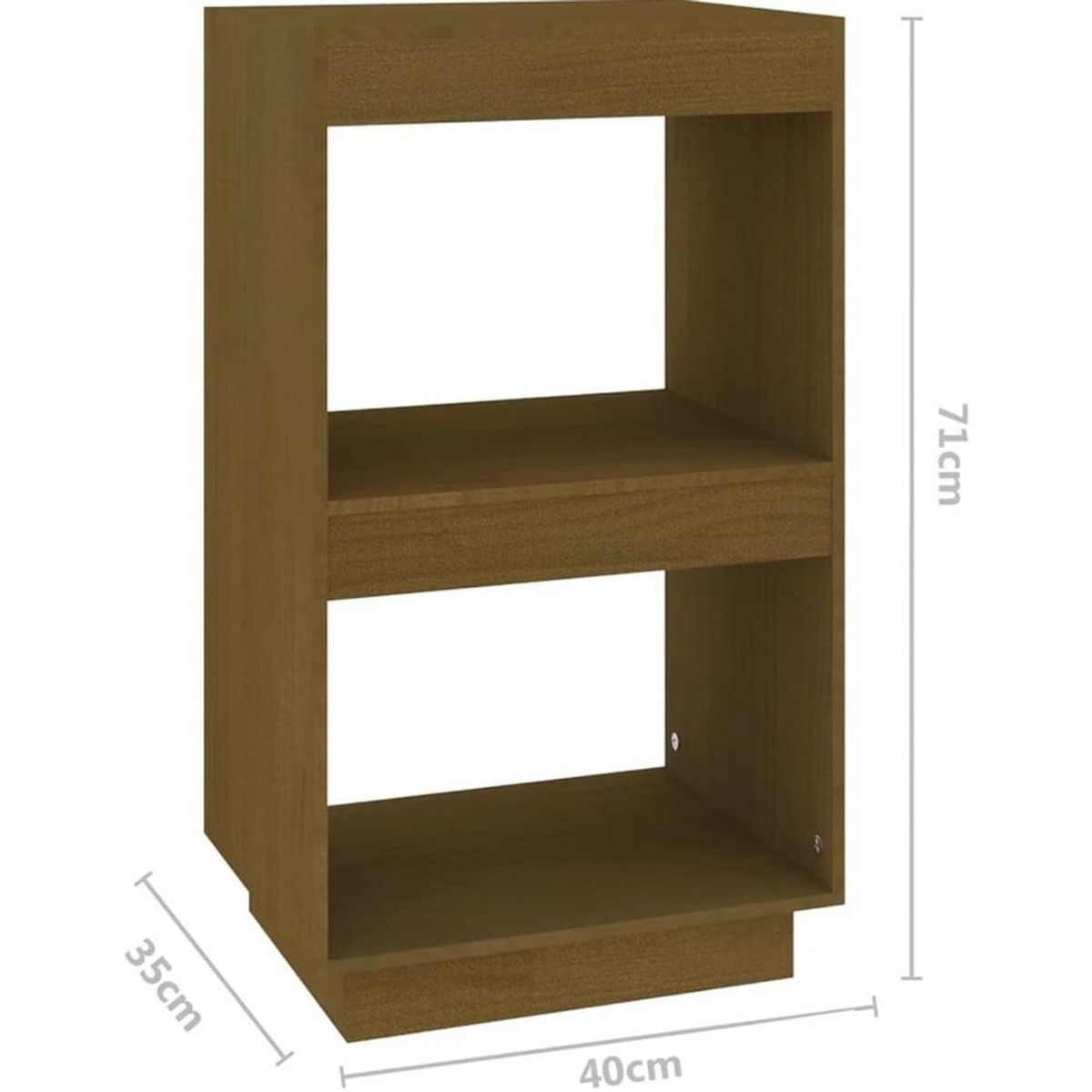 TU MESITA - Librero Bajo TU MESITA Maki color Marrón