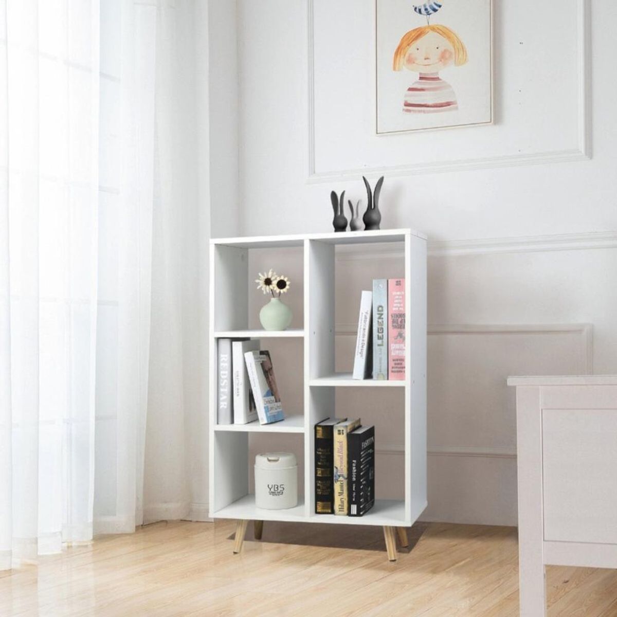 TU MESITA - Librero Clásico TU MESITA Holand color Blanco