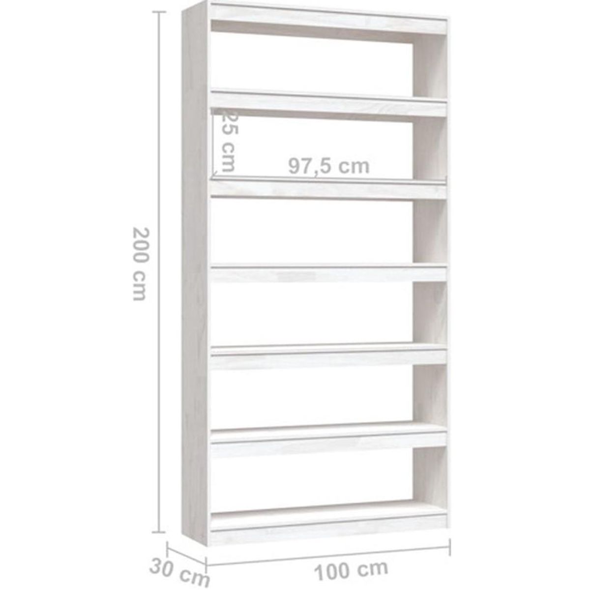 TU MESITA - Librero Clásico TU MESITA Muriel color Blanco