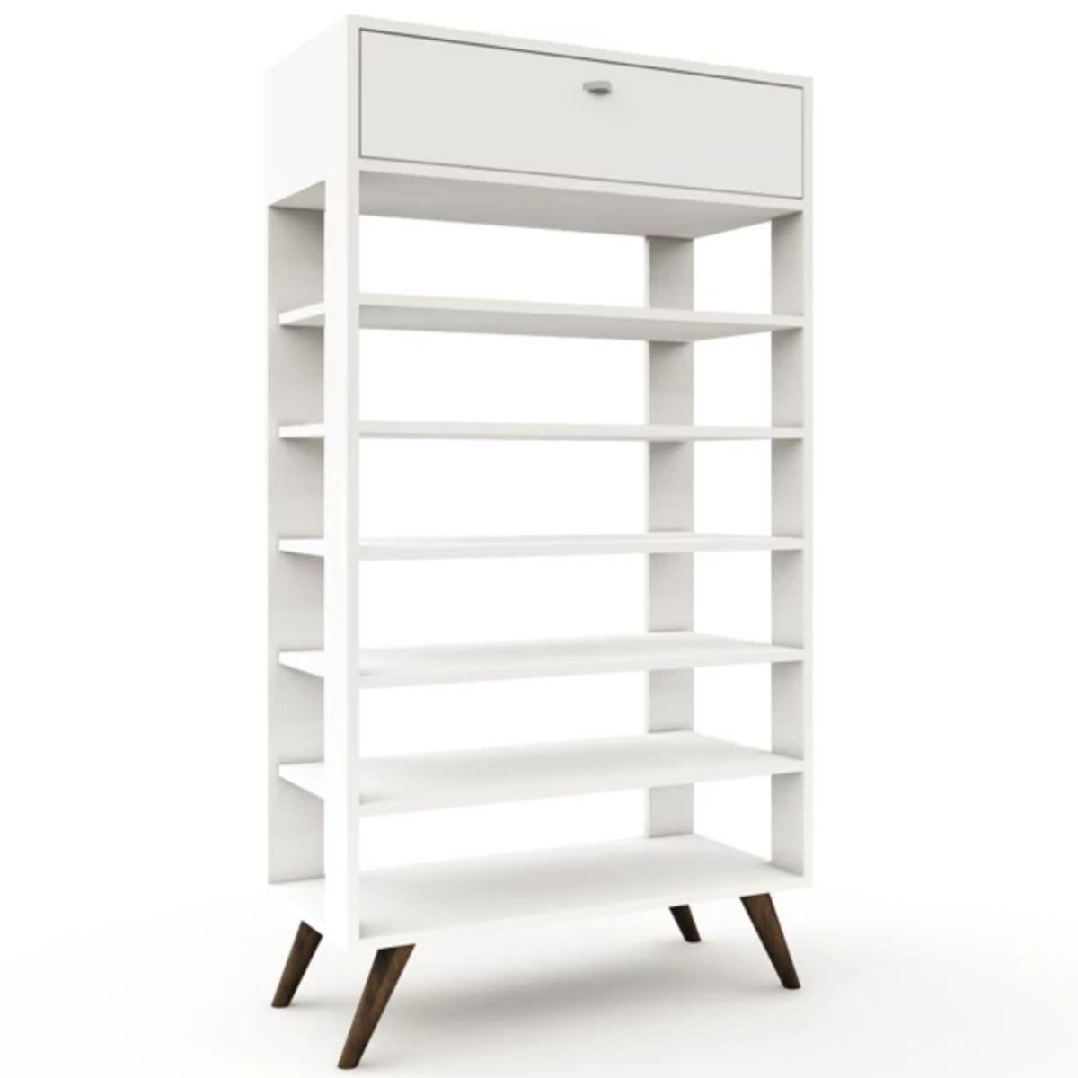 TU MESITA - Librero Estante Argos color Blanco TU MESITA