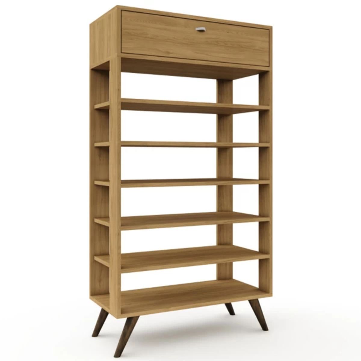 TU MESITA - Librero Estante Argos color Marrón TU MESITA