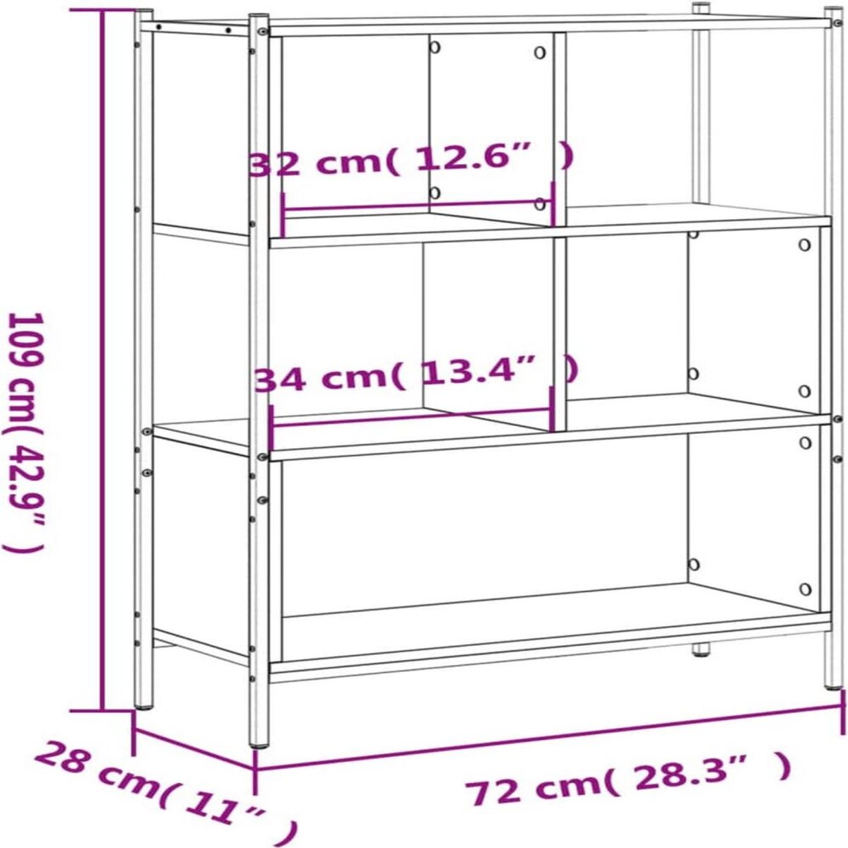 TU MESITA - Librero Estante TU MESITA Mirlo Color Duna 3 niveles