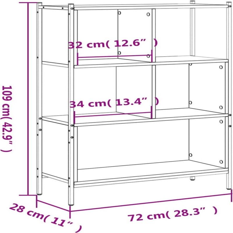 TU MESITA - Librero Estante TU MESITA Mirlo Color Duna 3 niveles