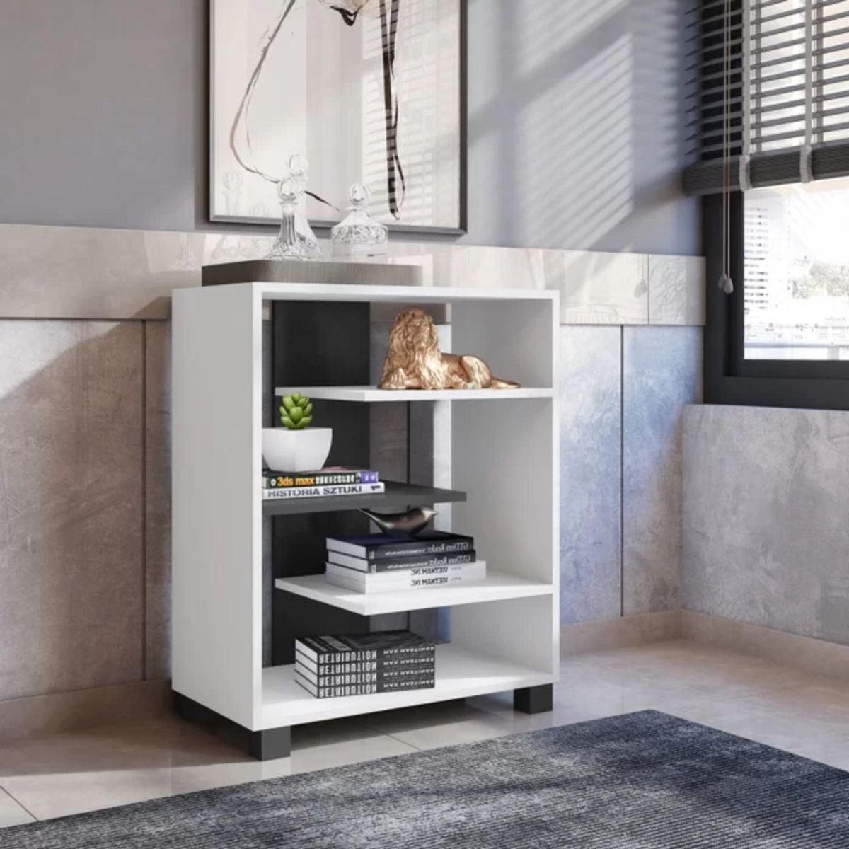 TU MESITA - Librero Juvenil Samy color Blanco TU MESITA