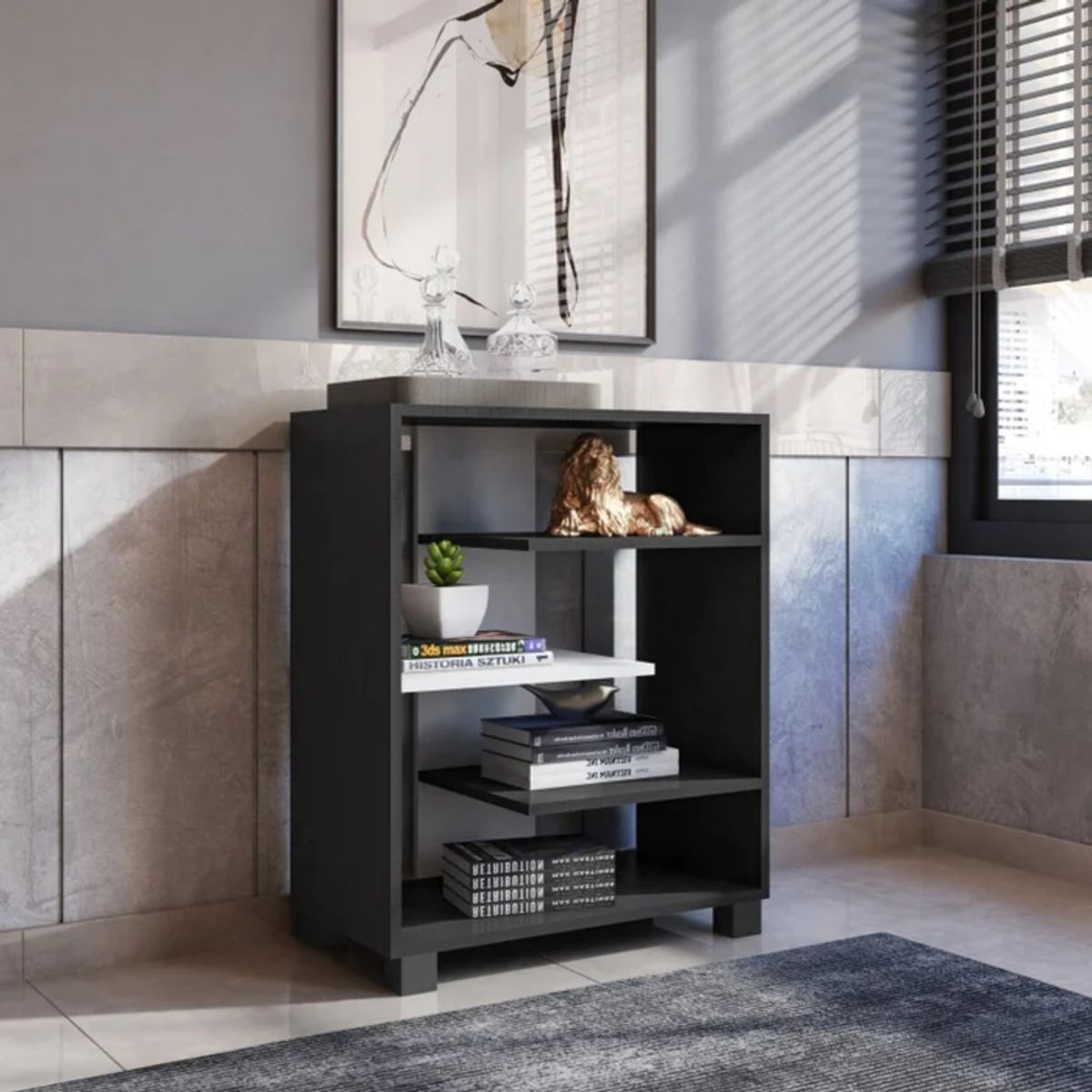 TU MESITA - Librero Juvenil Samy color Negro TU MESITA