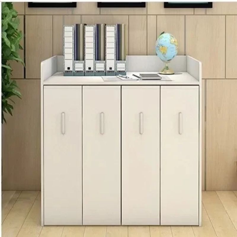 TU MESITA - Librero Moderno 4 Cajs en vertical cu cRuedas Piero Blanco TU MESITA