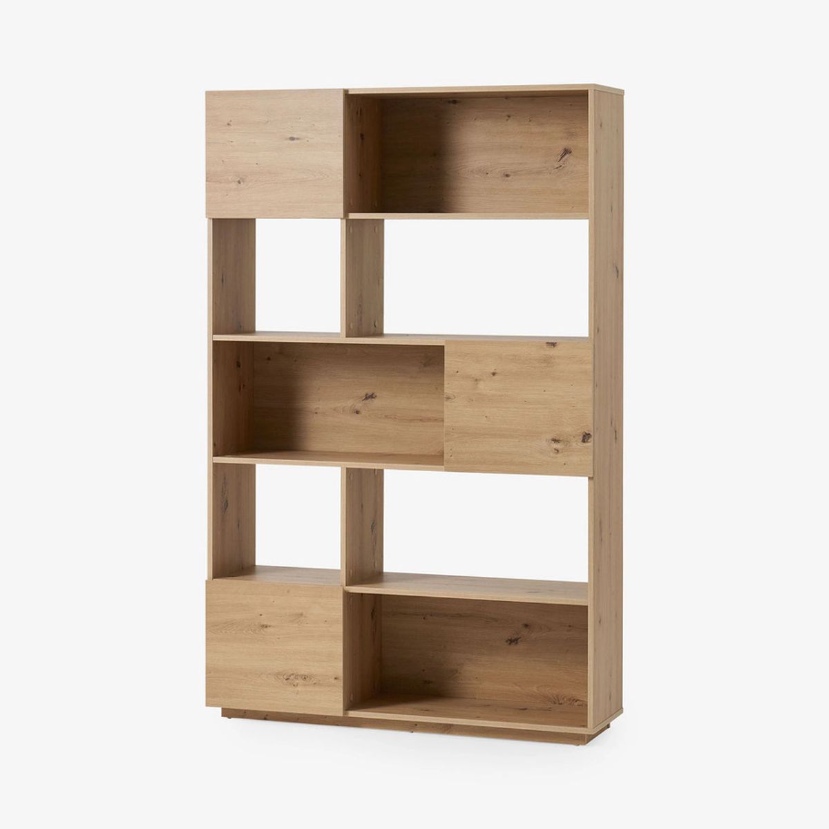 TU MESITA - Librero Moderno Sevilla color Roble 3 puertas TU MESITA