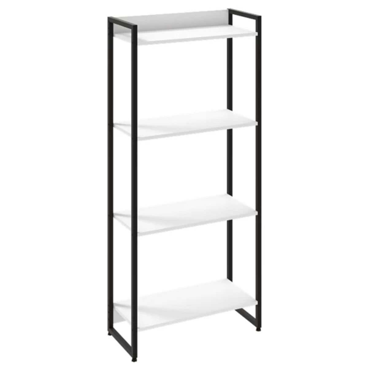 TU MESITA - Librero Industrial Brody color Blanco 4 repisas TU MESITA