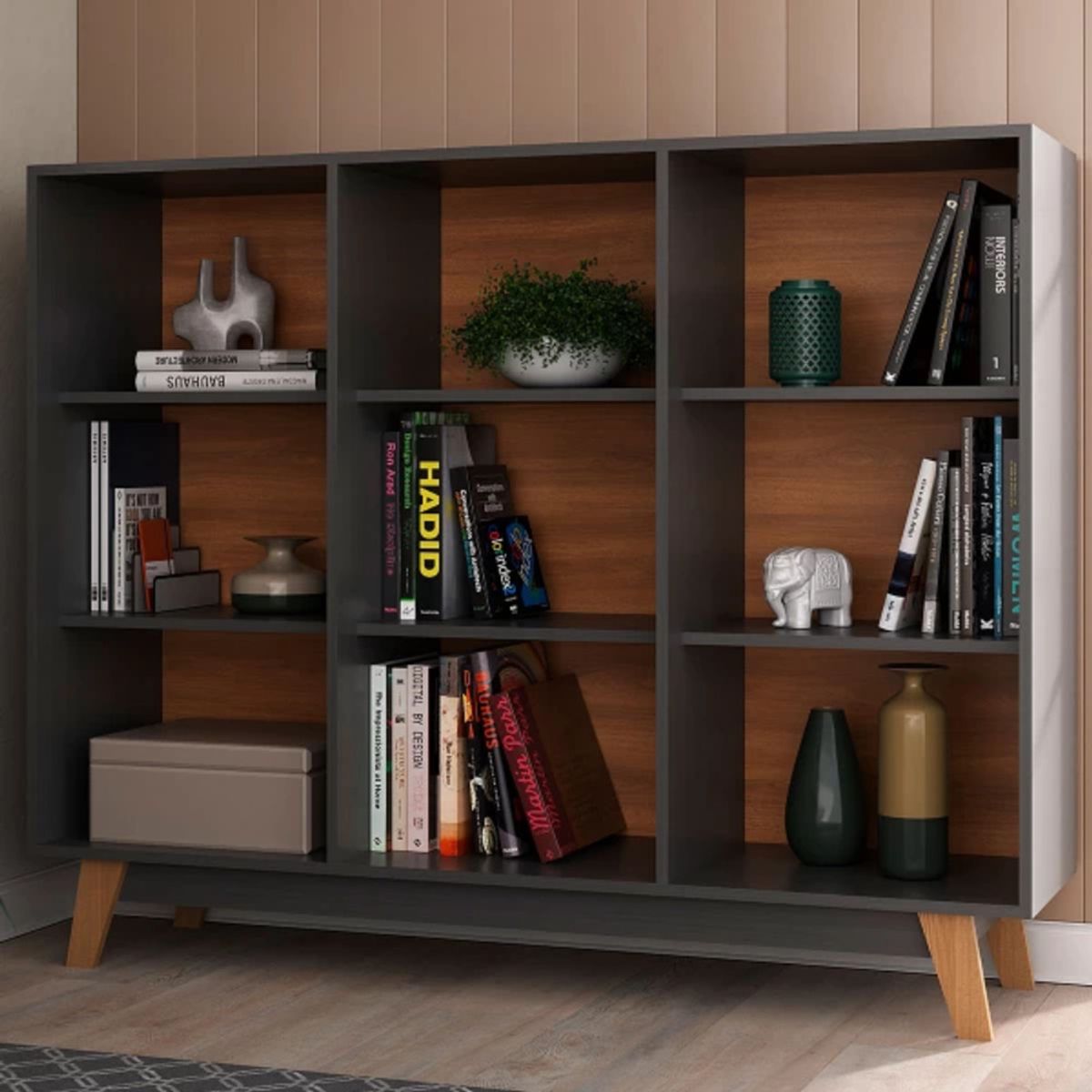 TU MESITA - Librero Multiusos Jacobo color Negro TU MESITA