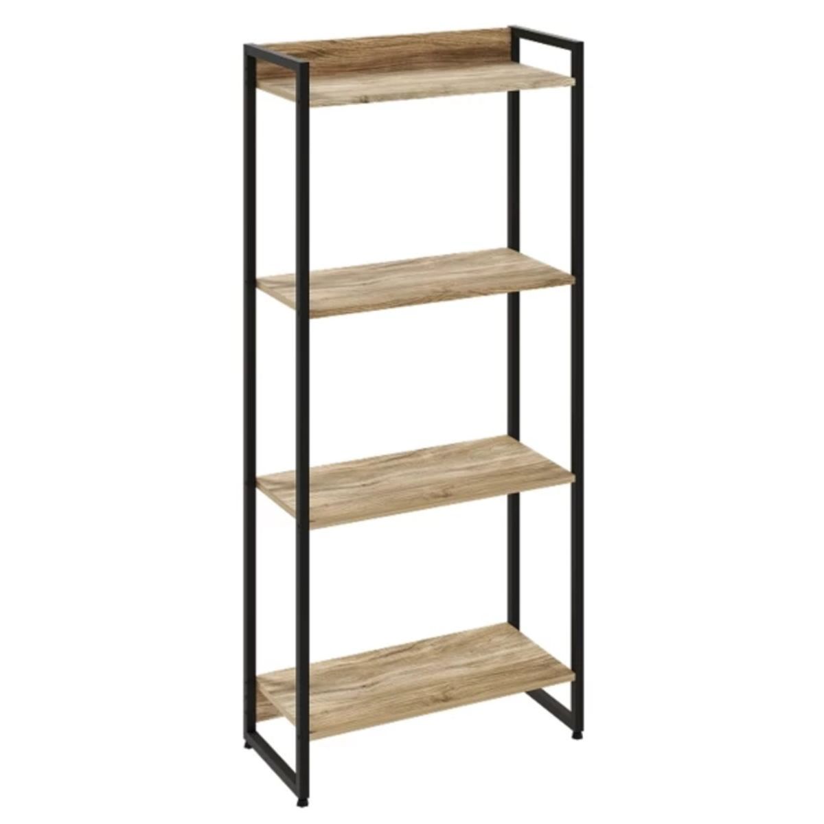 TU MESITA - Librero Industrial Brody color Roble 4 repisas TU MESITA