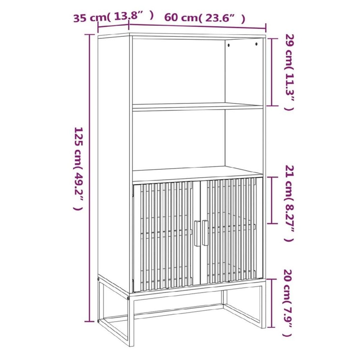 TU MESITA - Librero Moderno TU MESITA Fargot corlor BlancoHaya 2 puertas
