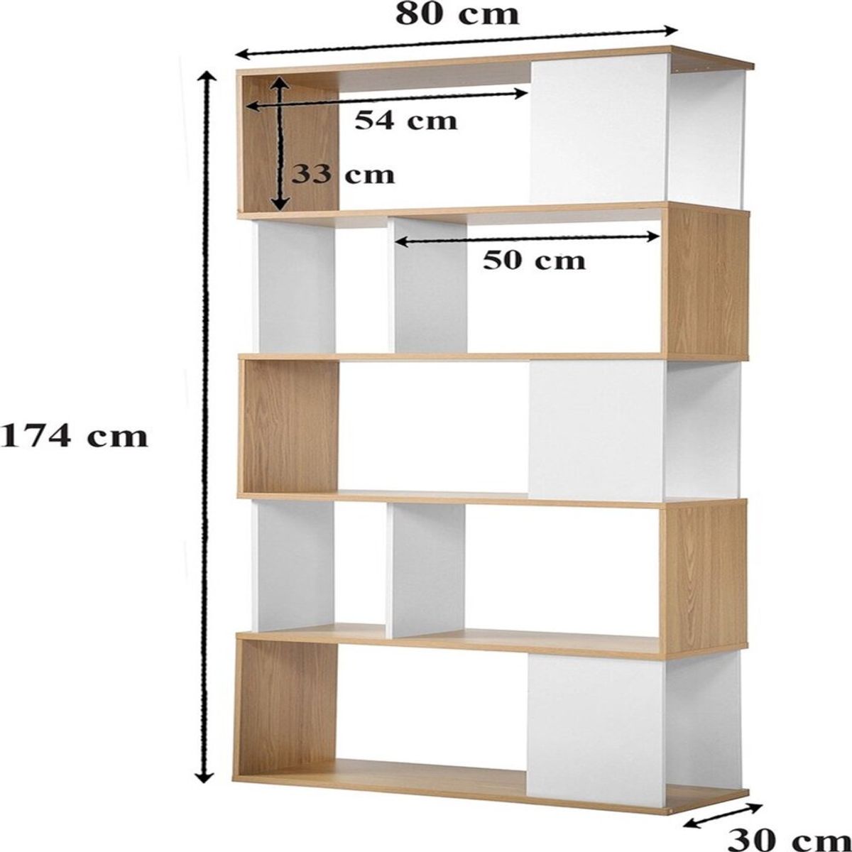 TU MESITA - Librero Multiusos TU MESITA Rossell color BlancoHaya