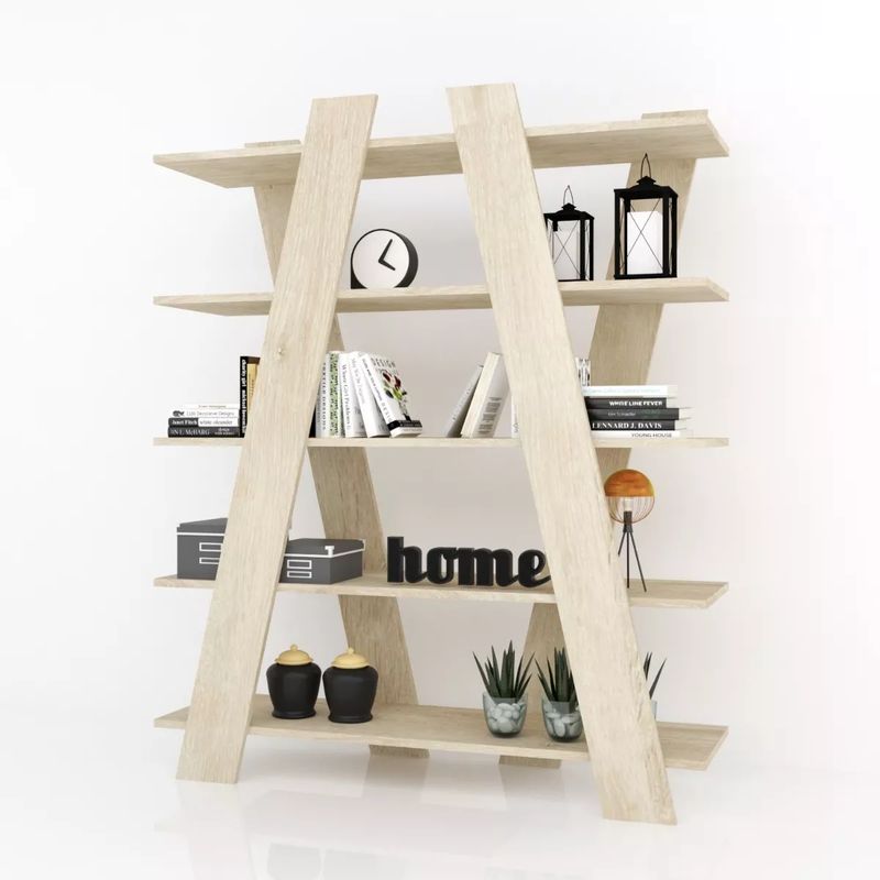 TU MESITA - Moderno Estante Ximena color Ceniza TU MESITA