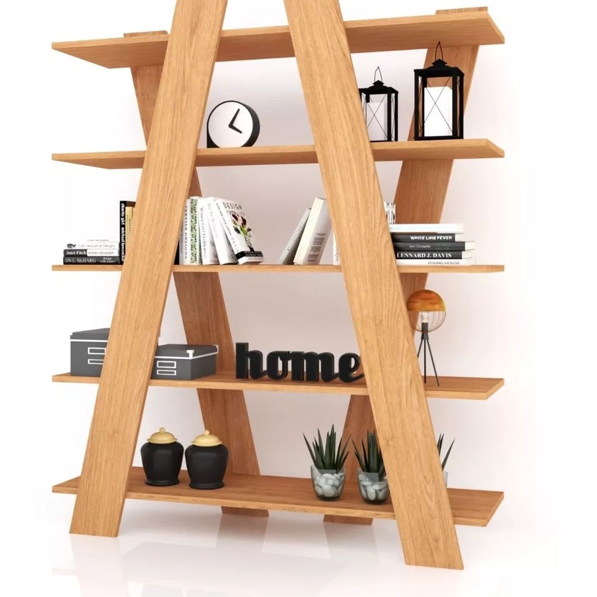 TU MESITA - Moderno Estante Ximena color Roble TU MESITA