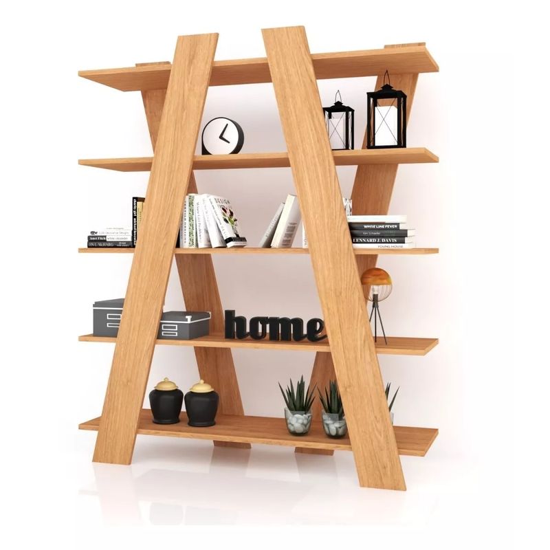 TU MESITA - Moderno Estante Ximena color Roble TU MESITA