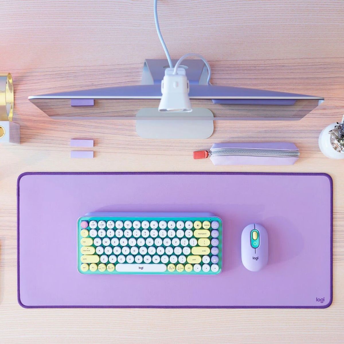 LOGITECH - PAD MOUSE LILA DESKPAD ANTI-SALPICADURAS 300X700MM