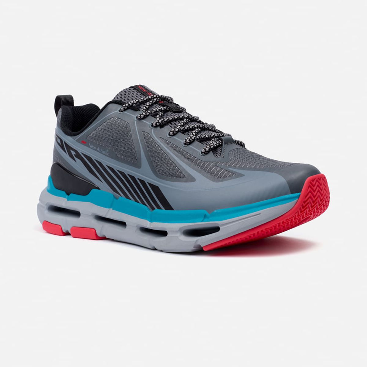 NEW ATHLETIC - Zapatillas New Athletic Running Idai123 Plomo con Turquesa Hombre