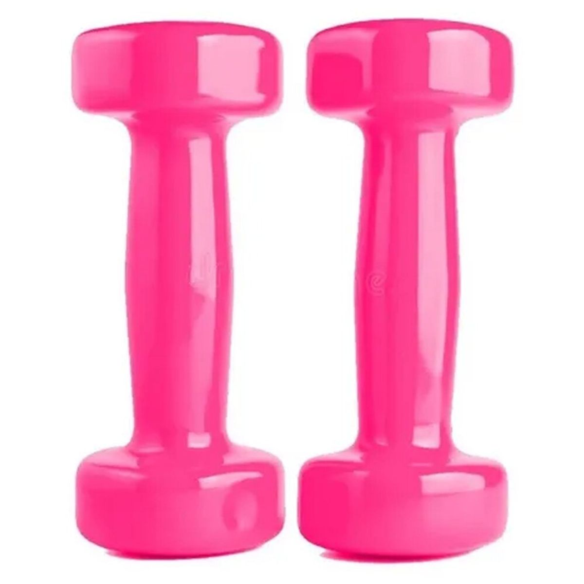 GENERICO - Mancuernas de Vinil 2 Kg Pack 2 Unidades Rosado