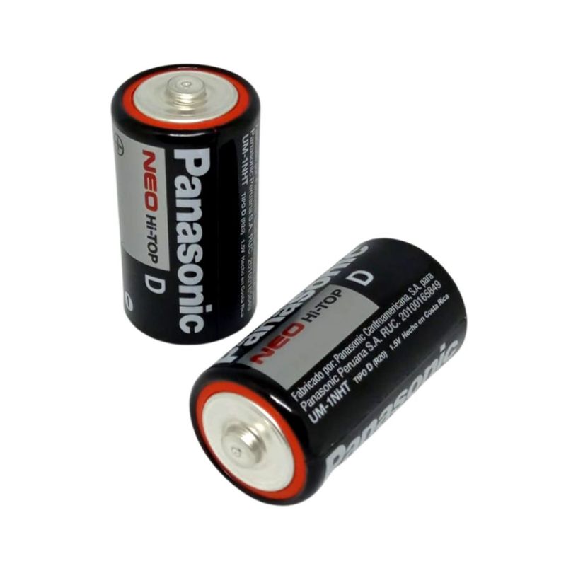 PANASONIC - Pilas D Panasonic 15V Zinc Carbón Linterna Juguetes Radio Etc