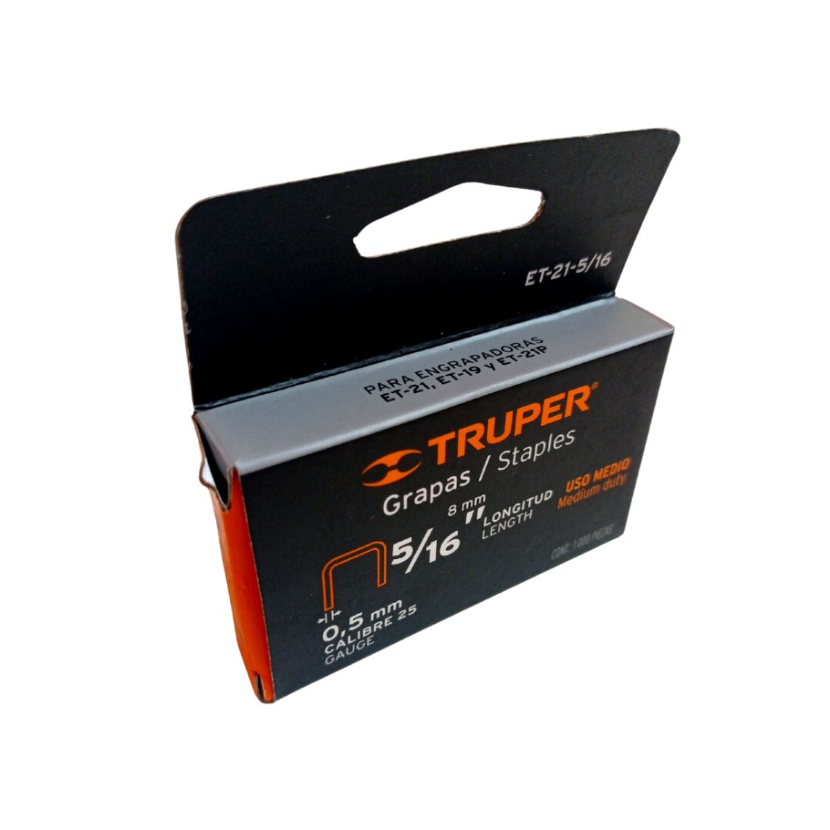 TRUPER - Grapas 516 Truper 80mm Para Et-19 Y Et-21 Tapizar 1000p