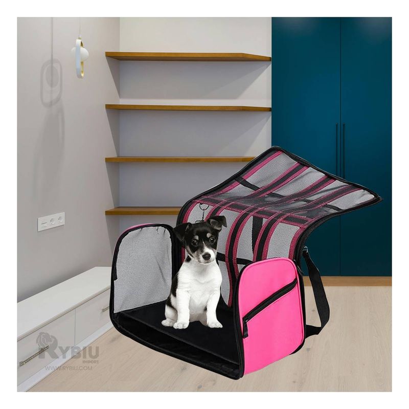 GENERICO - Maleta Ergonomica para Canes Color Fucsia Y+Gift MiniAgenda