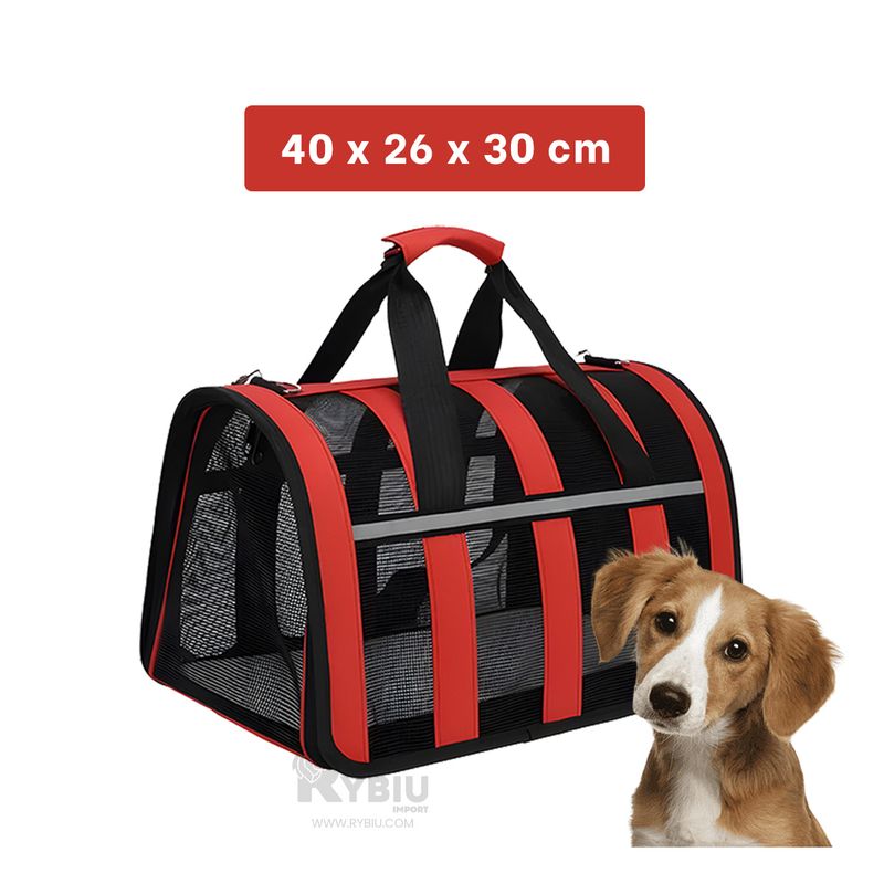GENERICO - Maleta Ideal para Perros de Color Rojo Y+Gift Stickers