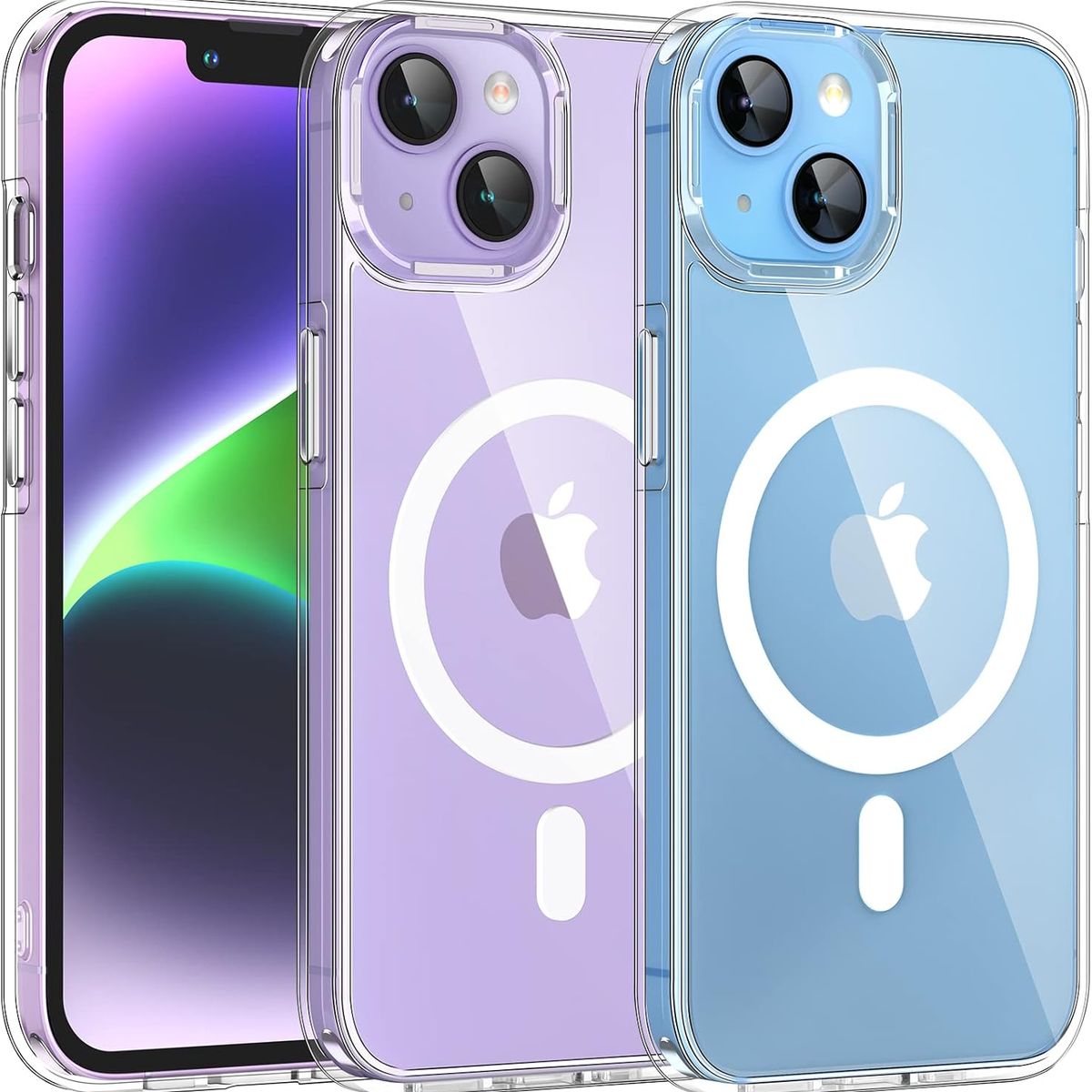 GENERICO - Case funda iPhone 14 PLUS MagSafe - Transparente